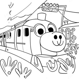 Percy With Colorful Friends Coloring Page 44263-36810