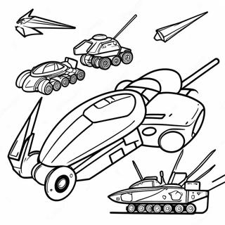 Fierce Battlebots In Action Coloring Page 44283-36829