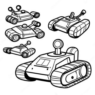 Fierce Battlebots In Action Coloring Page 44283-36830