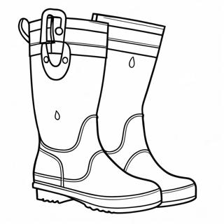 Rain Boots Coloring Pages