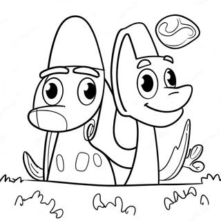 Gumby And Pokey Adventure Coloring Page 44303-36841