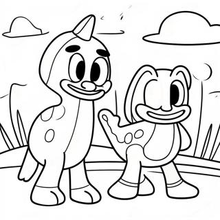 Gumby And Pokey Adventure Coloring Page 44303-36842