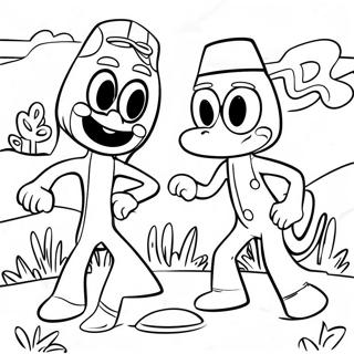 Gumby And Pokey Adventure Coloring Page 44303-36844