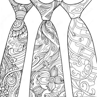 Ties Coloring Page 44312-36838