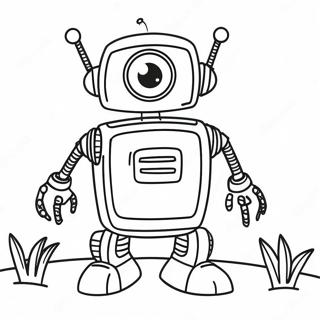 Friendly Wild Robot Coloring Page 44363-36885