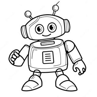 Friendly Wild Robot Coloring Page 44363-36886