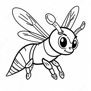 Angry Hornet Flying Coloring Page 44383-36900