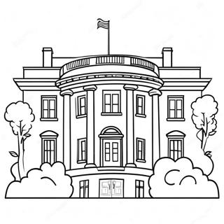 Historic White House Coloring Page 44393-36916