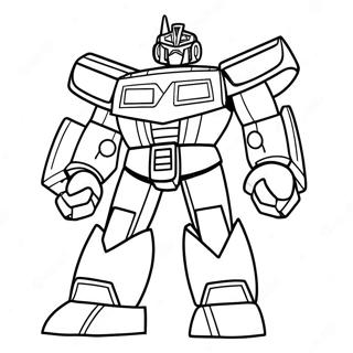 Mighty Megazord In Action Coloring Page 44413-36929