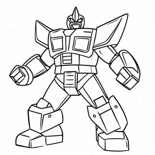 Mighty Megazord In Action Coloring Page 44413-36931