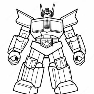 Mighty Megazord In Action Coloring Page 44413-36932