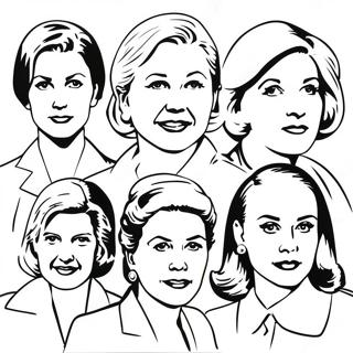 Famous Women Leaders Coloring Page 4442-3574