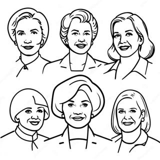 Famous Women Leaders Coloring Page 4442-3576