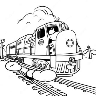 Mighty Express Train Adventure Coloring Page 44433-36939