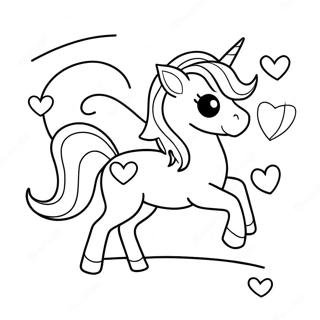 Valentines Unicorn Coloring Page 44442-36951