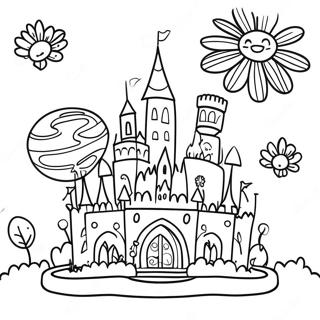 Colorful It S A Small World Scene Coloring Page 44453-36954