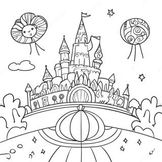 Colorful It S A Small World Scene Coloring Page 44453-36956