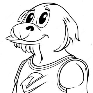 Cleveland Cavaliers Mascot Coloring Page 44483-36990