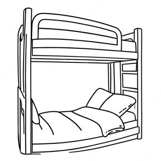 Bunk Bed Coloring Page 44512-37010