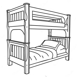 Bunk Bed Coloring Page 44512-37011