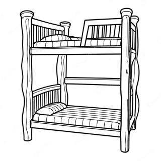 Bunk Bed Coloring Page 44512-37012