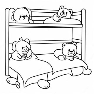 Bunk Bed Coloring Pages