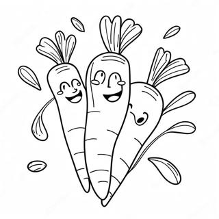 Carrot Coloring Pages