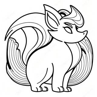 Ninetales Coloring Page 44532-37015