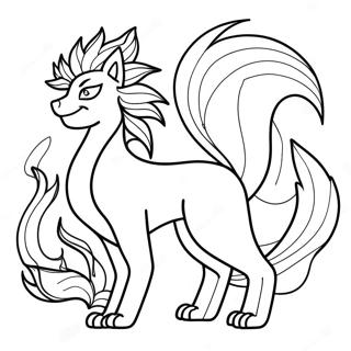 Ninetales Coloring Page 44532-37016