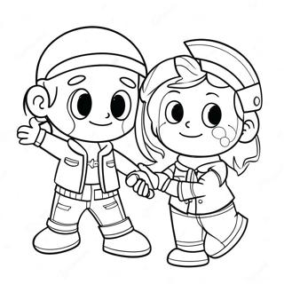 Project Playtime Fun Characters Coloring Page 44543-37045