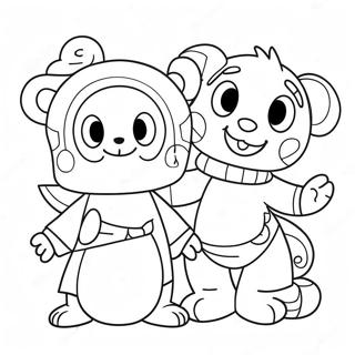 Project Playtime Fun Characters Coloring Page 44543-37048