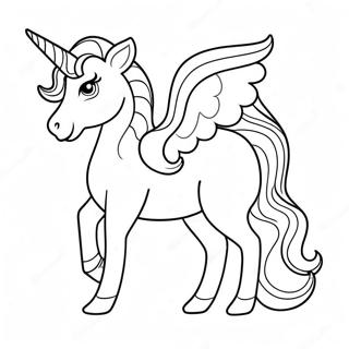 Rainbocorn Coloring Page 44552-37036