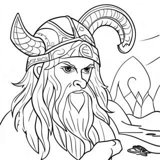 Norse Mythology Coloring Page 44562-37044