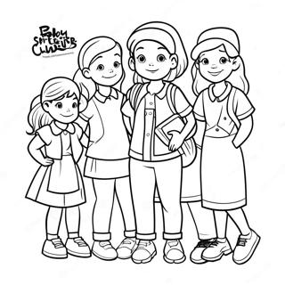 Baby Sitters Club Characters Coloring Page 44593-37073