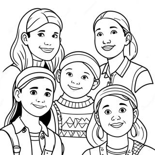 Baby Sitters Club Characters Coloring Page 44593-37074