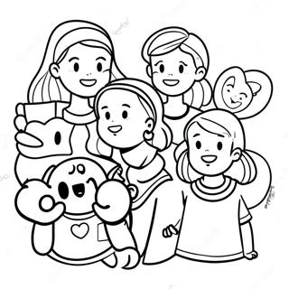 Baby Sitters Club Characters Coloring Page 44593-37075