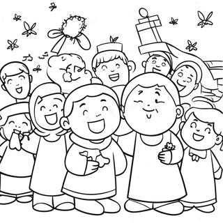 Joyful Catholic Schools Celebration Coloring Page 44603-37081