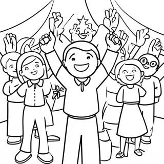 Joyful Catholic Schools Celebration Coloring Page 44603-37082