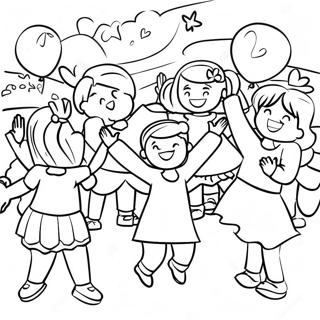 Joyful Catholic Schools Celebration Coloring Page 44603-37083