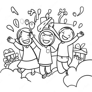 Joyful Catholic Schools Celebration Coloring Page 44603-37084