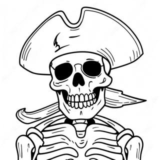 Pirate Skeleton Coloring Pages