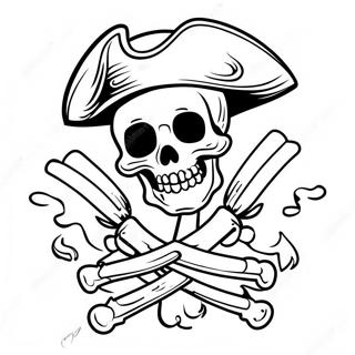 Pirate Skeleton Coloring Page 44612-37091