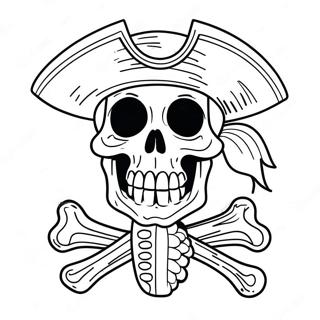 Pirate Skeleton Coloring Page 44612-37092