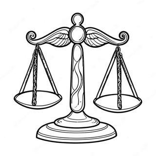 Justice Scales Coloring Page 44623-37097