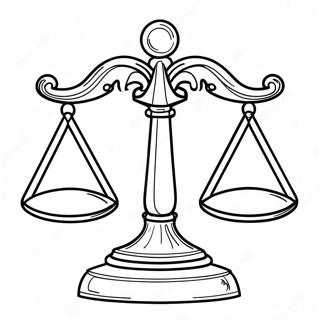 Justice Scales Coloring Page 44623-37098