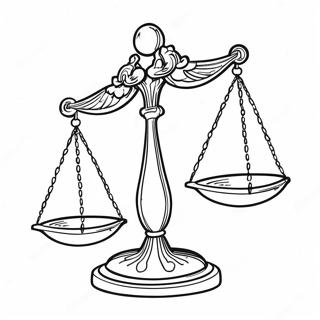 Justice Scales Coloring Page 44623-37100