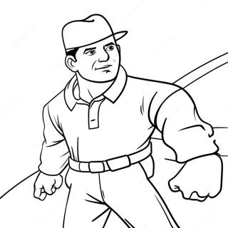 Eli Shane In Action Coloring Page 44633-37109