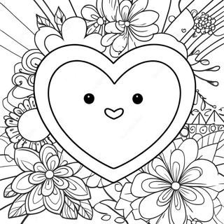 Heart Emoji Coloring Pages