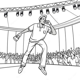 Polo G Performing On Stage Coloring Page 44653-37115