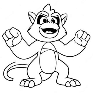 Infernape Coloring Page 44662-37122